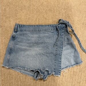 Free People Wrap Jean skirt